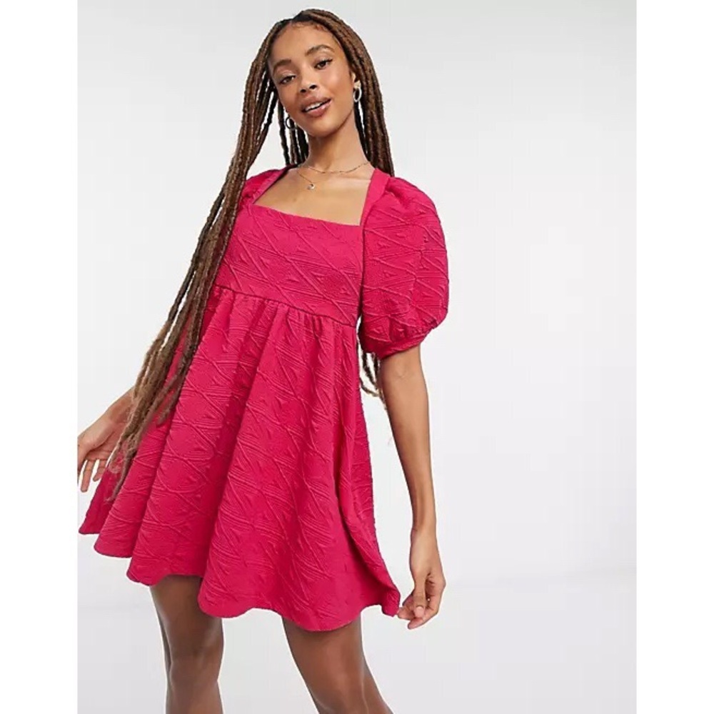 NEW Free People Violet Mini Dress Fuchsia Sz M